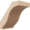 Ekena Millwork 5-inch W x 8-inch D x 8-inch H Baker Rough Cedar Woodgrain TimberThane Knee Brace, Primed BRCUR05X08X08BKRRCPR - alternate 1